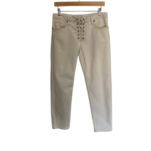 A.L.C. Yoko Lace Up Front Jeans 6 - Picture 1 of 5